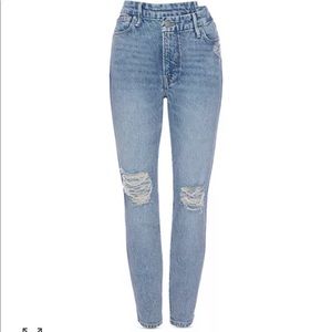 Good American Curve Crop Skinny Crossover - 4/27 blue 697